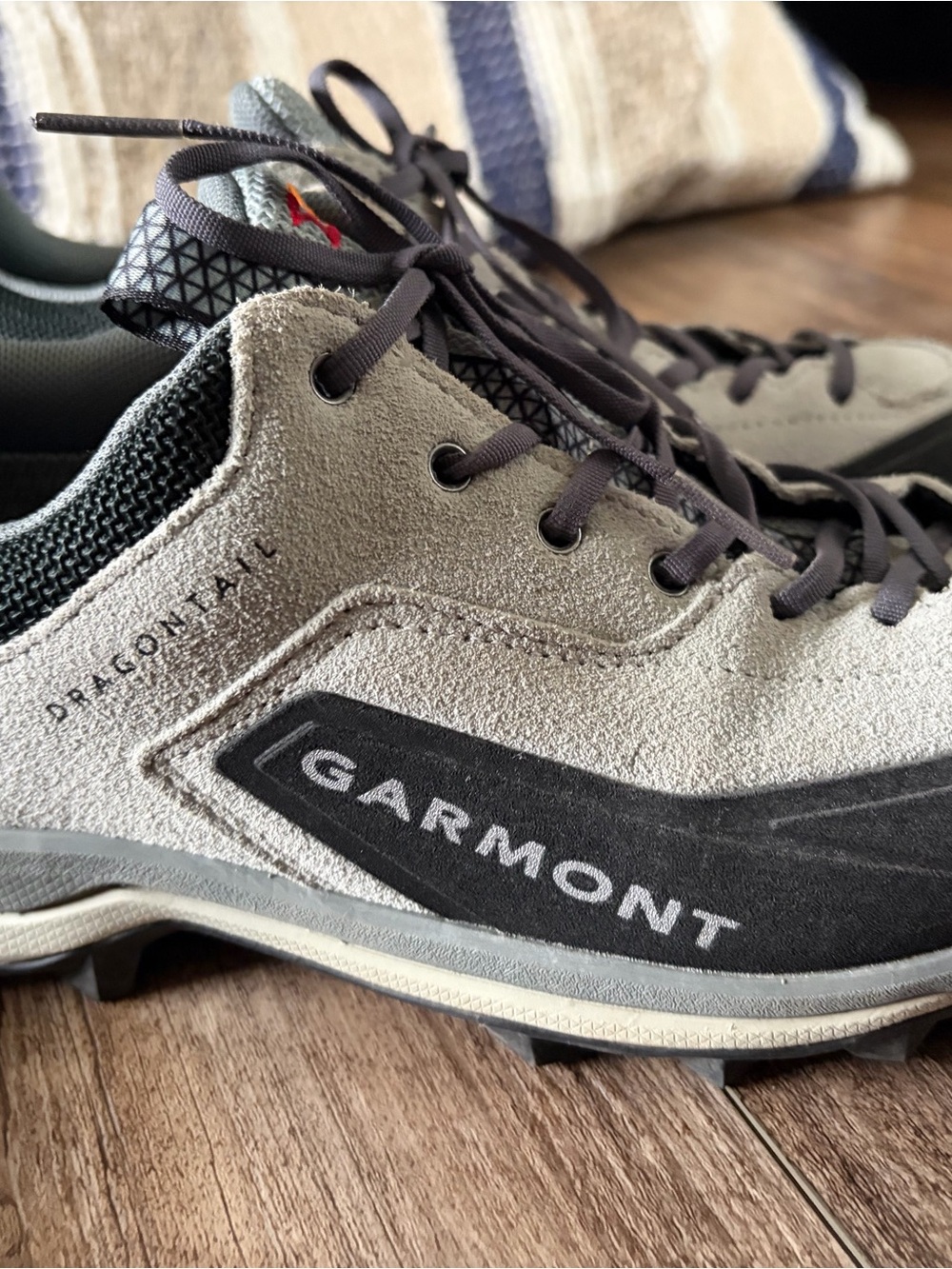 Women's Grey Suede Hiking Shoes